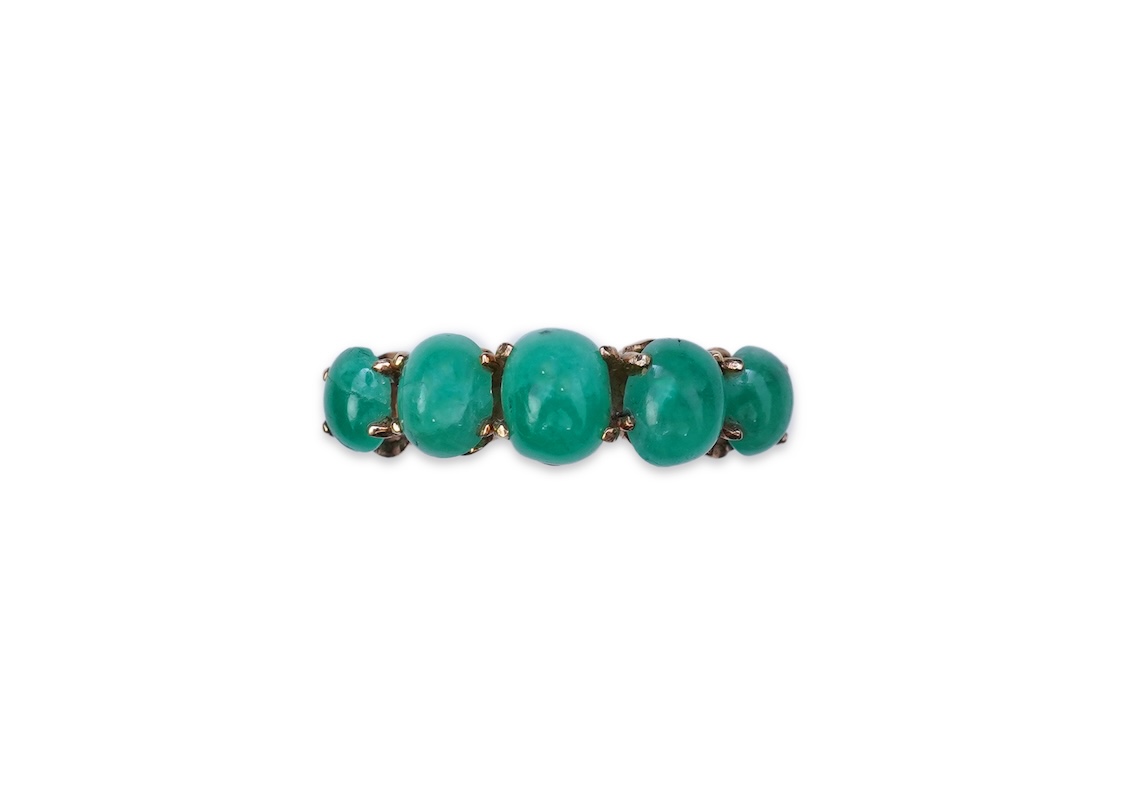 An emerald ring